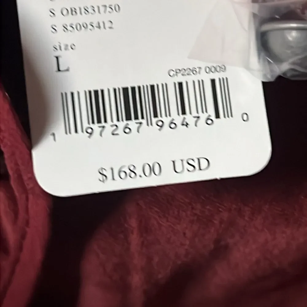 Free People Becky Stretch Velvet Jacket Red L